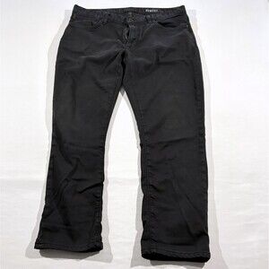 JOHN VARVATOS Mens Black Bowery Slim Straight Cotton Jeans Denim Sz 34x28 FLAW